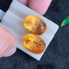 33.08Ct Citrine Pair