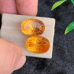 33.08Ct Citrine Pair