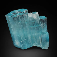 Blue Aquamarine Fatty Crystal Cluster