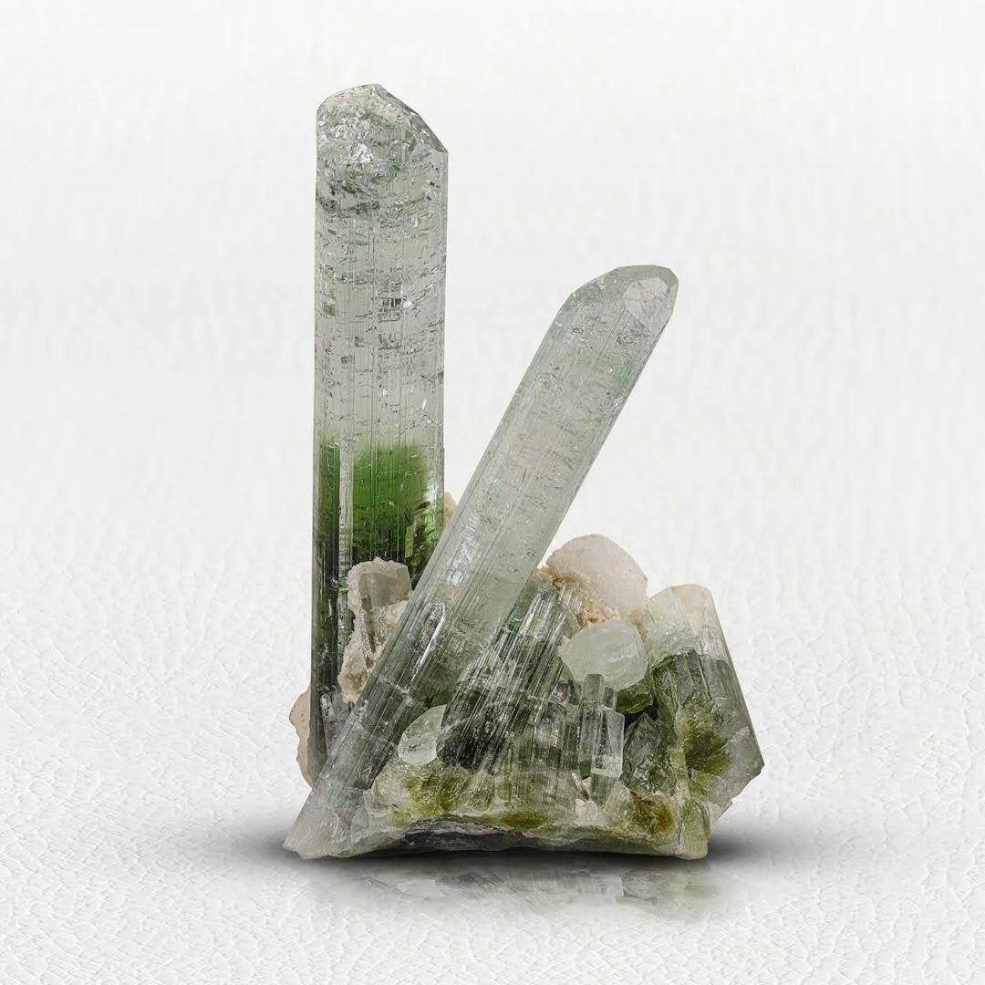 Free Standing Green Tourmaline Crystal