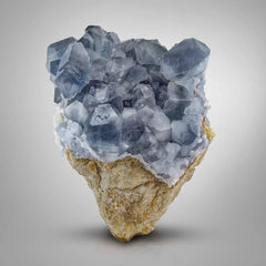 Celestite Crystal Cluster on Matrix