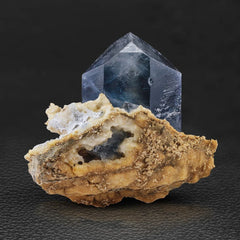 Pointed Celestite with Calcite Matrix