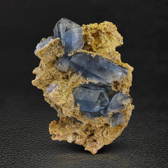 Radiant Celestite Crystals on Calcite