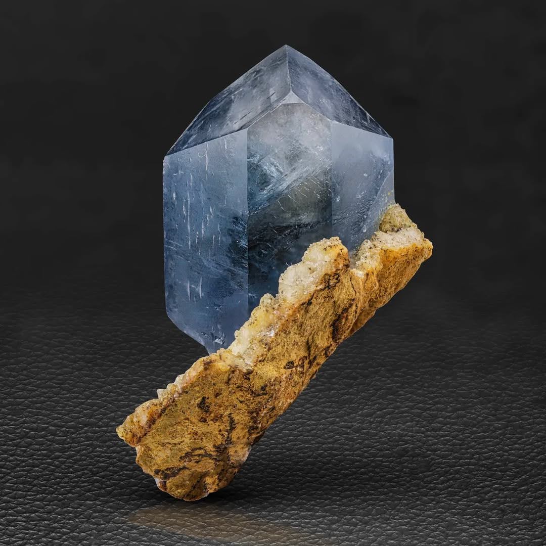 Natural Celestite with Calcite Matrix