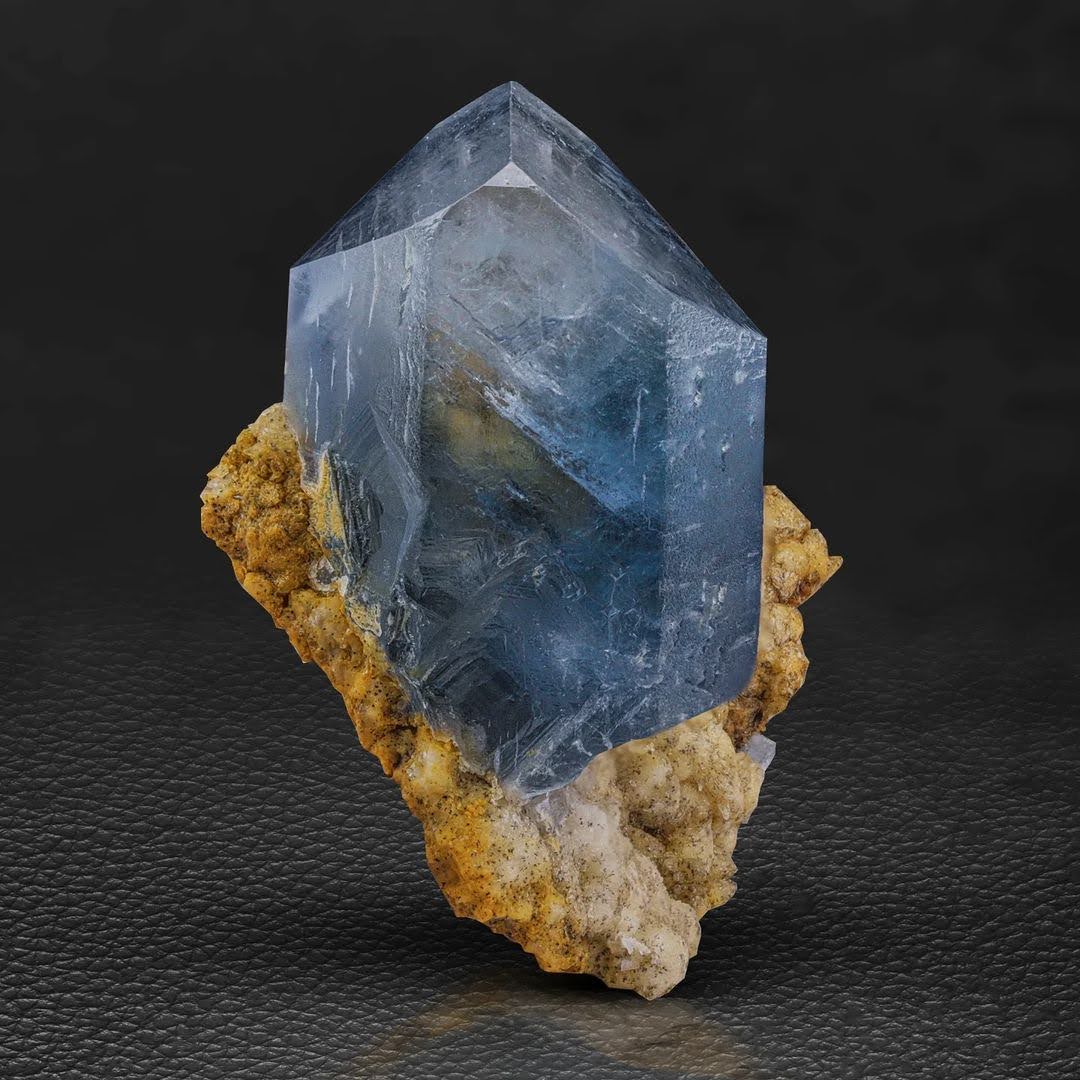 Natural Celestite with Calcite Matrix