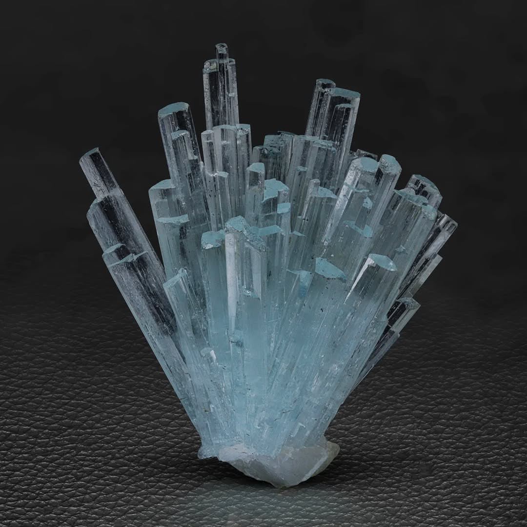 Blue Aquamarine Crystal Cluster