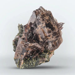 Brown Axinite Crystals with Epidote