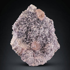 Pink Morganite on Purple Lepidolite