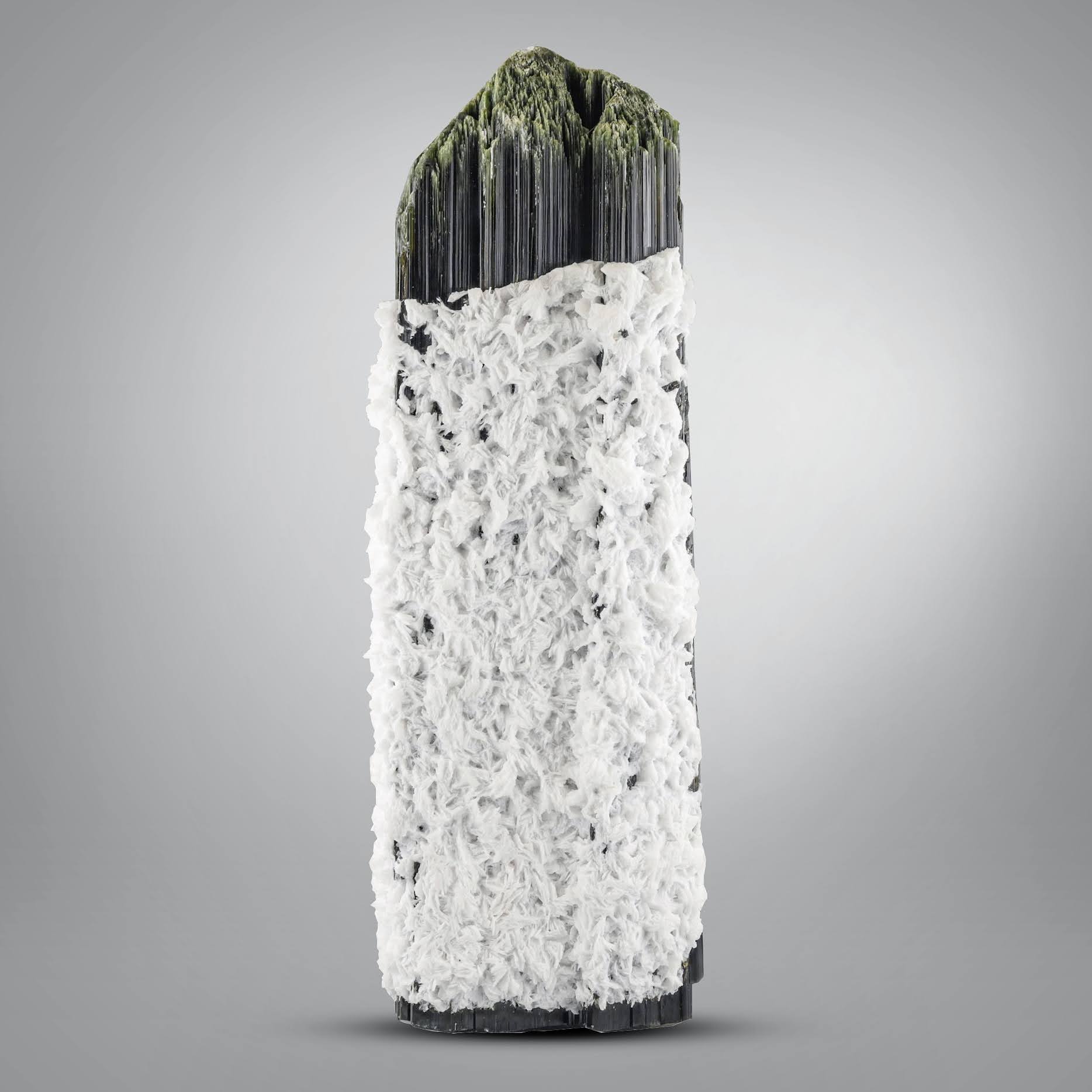 Black Tourmaline with Cleavelandite