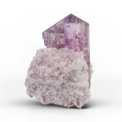 Pink Kunzite Crystal on Cleavelandite