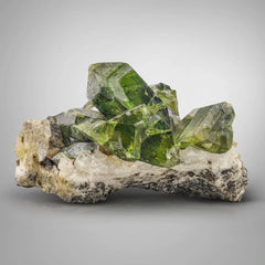 Titanite Crystals with Calcite