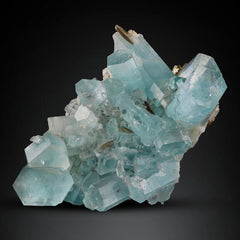 Aquamarine Cluster with Muscovite