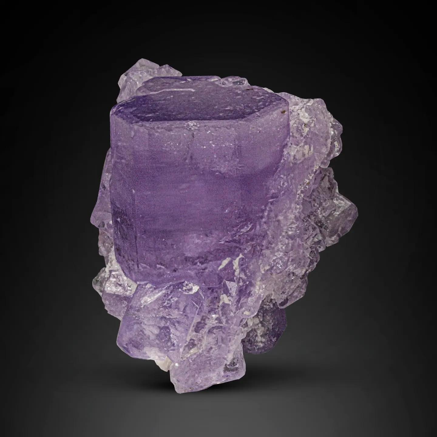 Radiant Purple Fluoroapatite Crystals