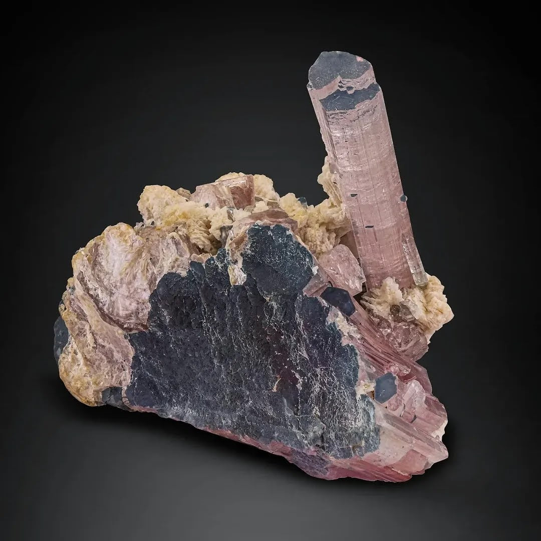 Blue Cape Rubilite Tourmaline with Albite