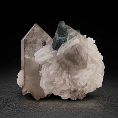 Tourmaline on Quartz & Cleavelandite