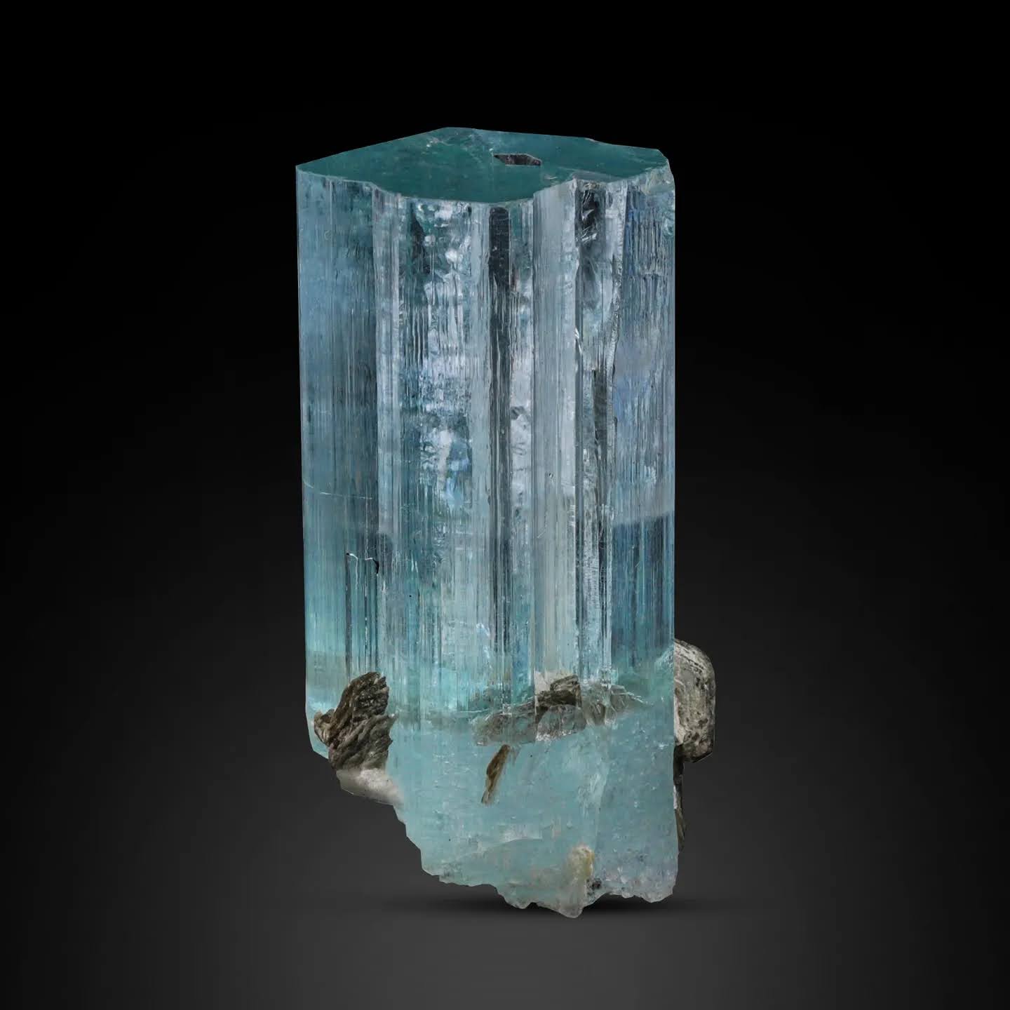 3 Pieces of Blue Aquamarine Crystals