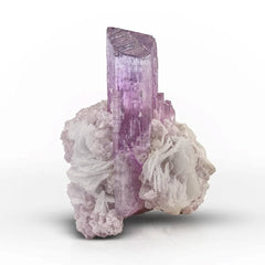 Pink Kunzite Crystal on Cleavelandite