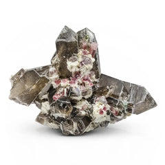 Smoky Quartz Cluster with Tourmaline