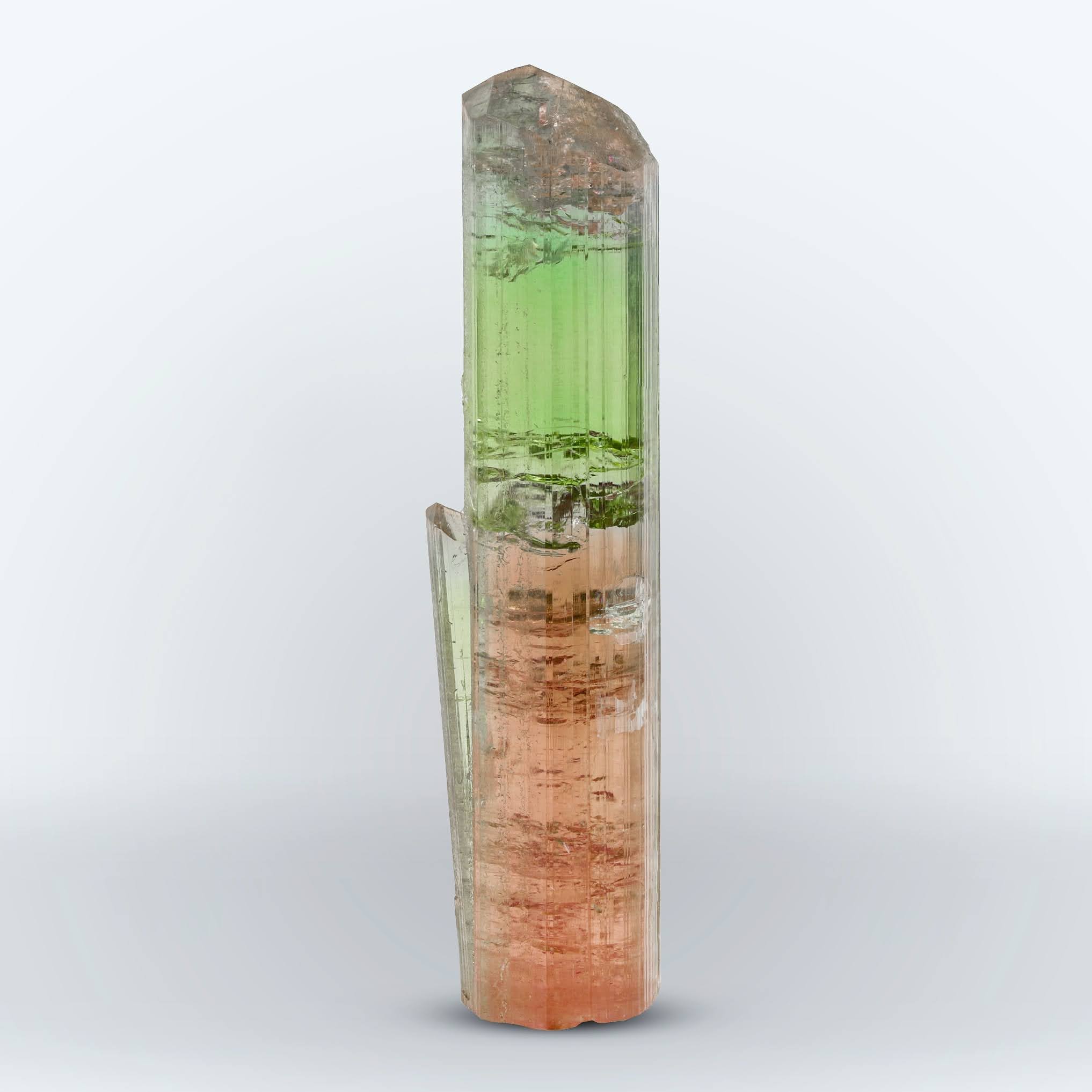 Colorful Bi Color Tourmaline Crystal