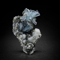 Aquamarine Crystal Cluster on Matrix