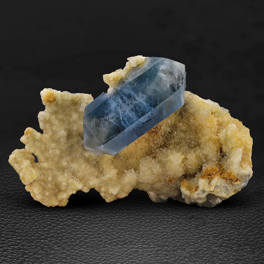 Celestite with Calcite Matrix