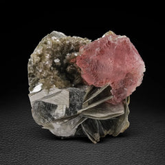 Fluorite Focal Crystal on Muscovite