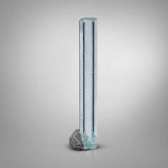 Blue Aquamarine Crystal On Muscovite