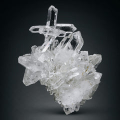 Quartz Cluster with Transparency