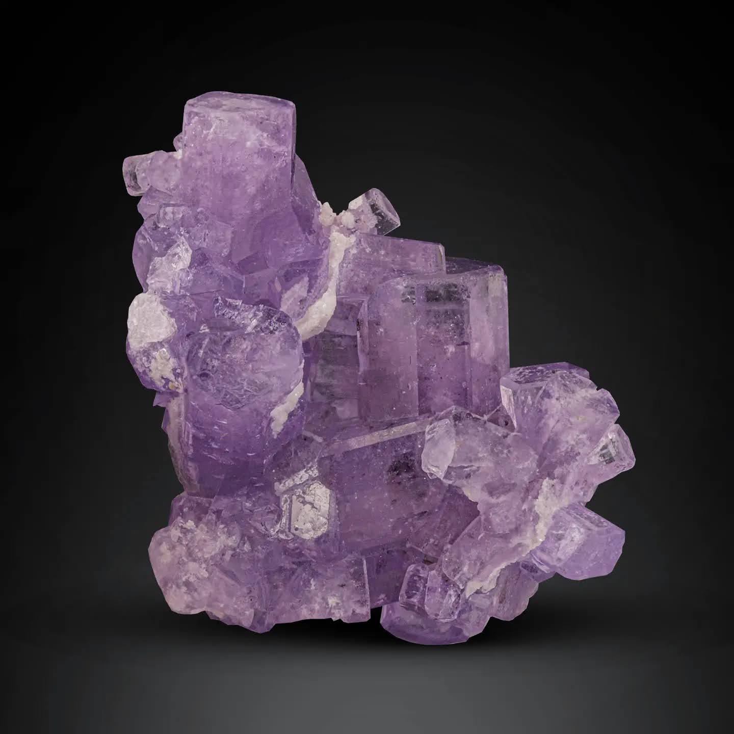 Purple Fluoroapatite Grown Crystals