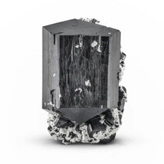 Tourmaline with Albite and Opal Halite