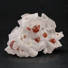 Hassonite Garnets on Quartz & Albite