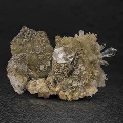 Scepter Quartz Crystals on Calcite