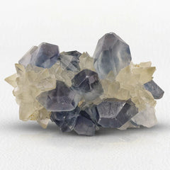 Grayish Blue Celestite on Calcite