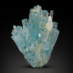 Blue Aquamarine Crystal Cluster