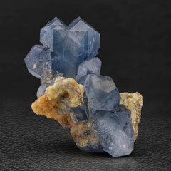 Blue Celestite with Calcite Matrix