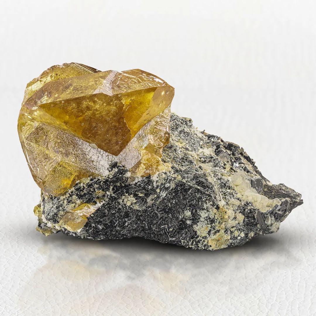 Titanite Crystal Cluster on Matrix