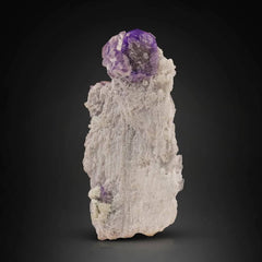 Purple Fluoroapatite Crystal on Matrix