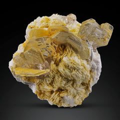 Muscovite with Topaz on Cleavelandite