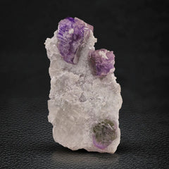 Purple Fluoroapatite Crystal on Matrix