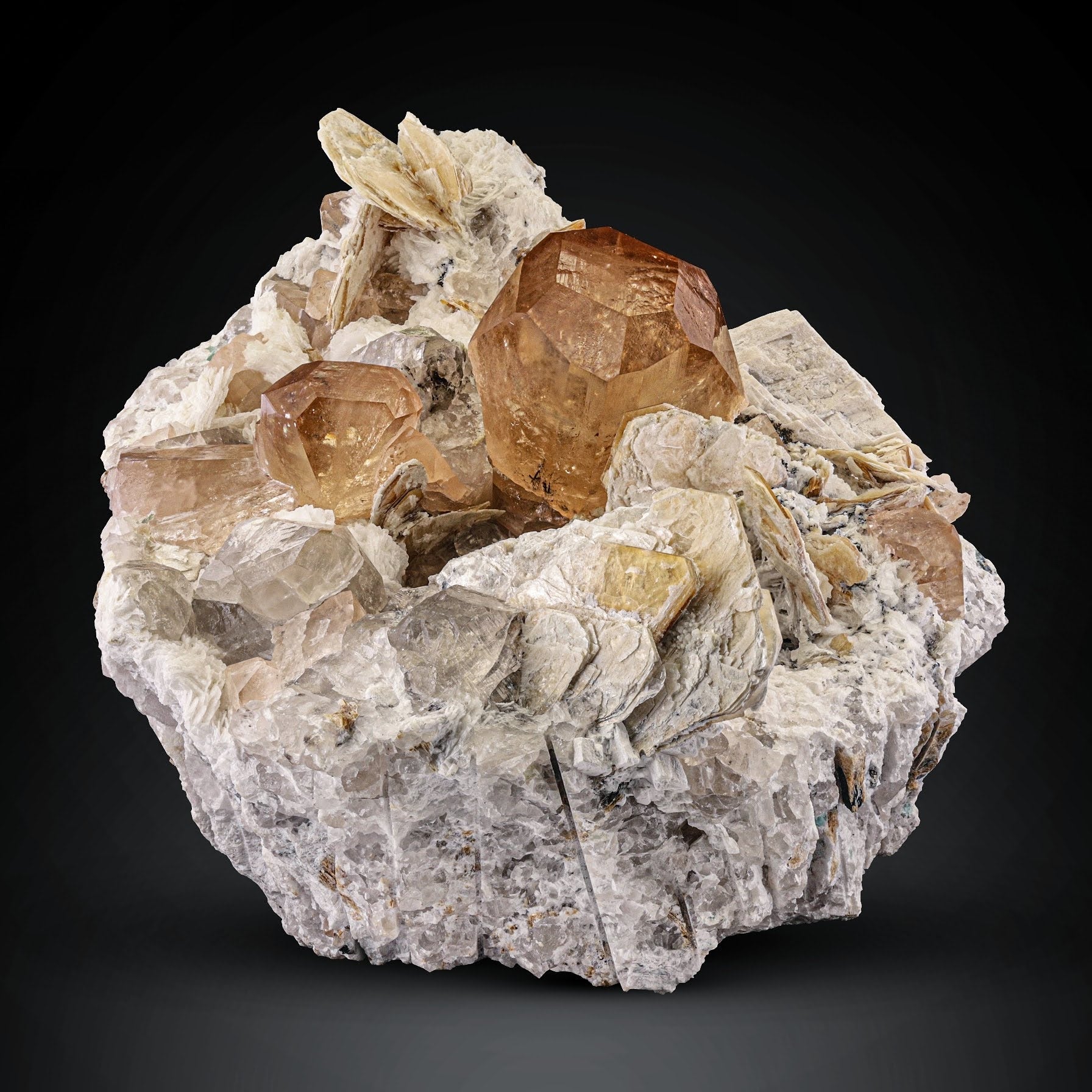 Topaz with Albite, Quartz and Mica