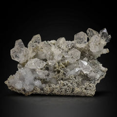 Terminated Diamond Quartz Cluster