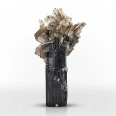 Muscovite Mica on Black Tourmaline