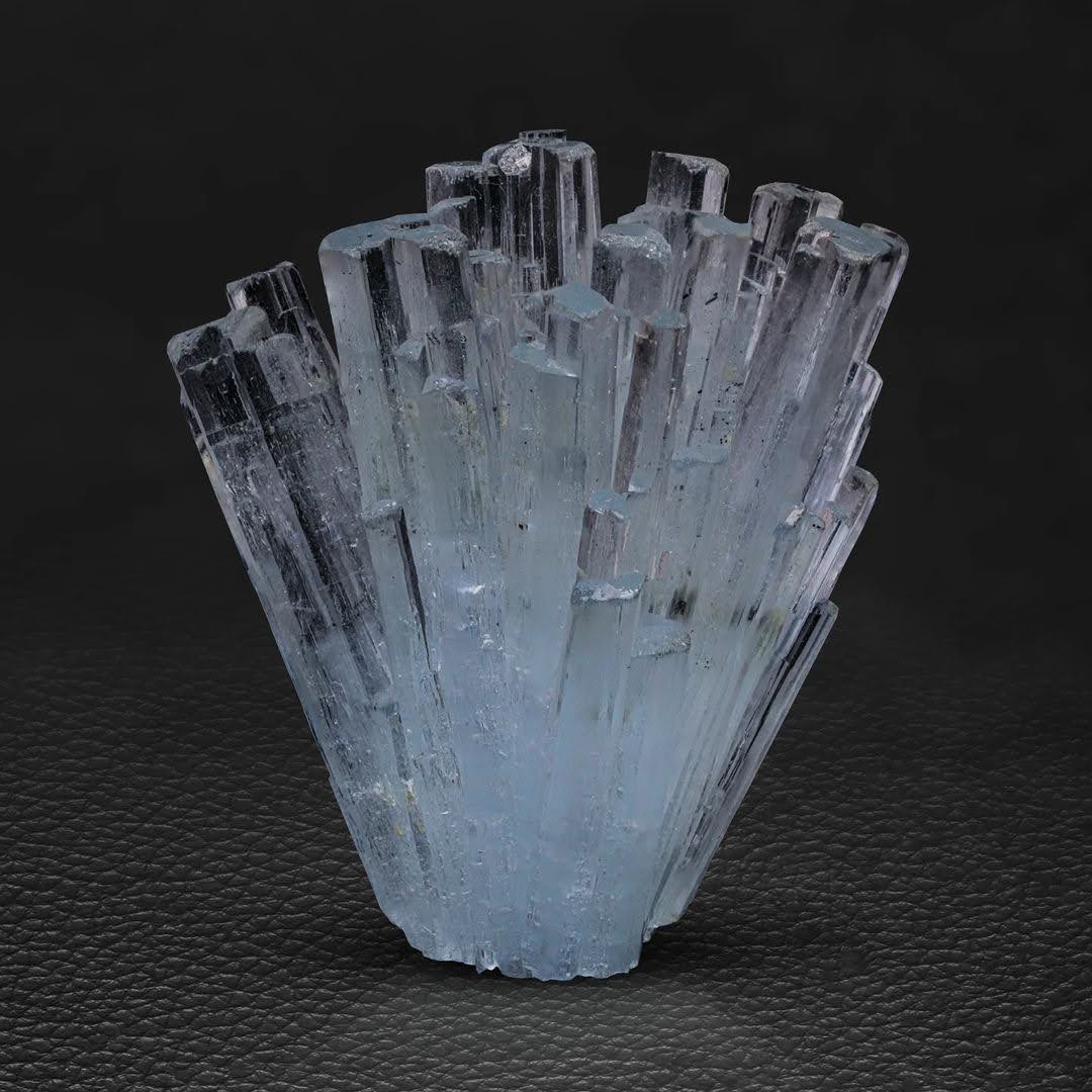 Aquamarine Crystal Cluster with Quartz