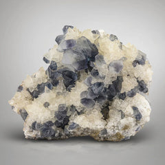 Celestite Crystal Cluster on Calcite