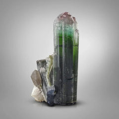 Bi color Tourmaline with Smoky Quartz