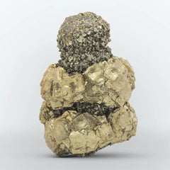 Golden Pyrite on Marcasite Crystals