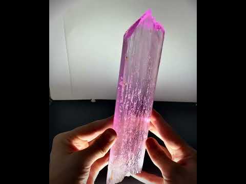 Natural Kunzite Crystal , Light Pink Kunzite Natural Stone from Afghanistan - 30 Gram , 50*17 top mm