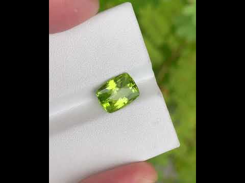 3.53 Carats Peridot Stone Custom Cut