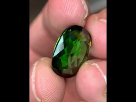 17.15 Carats Green Tourmaline Gemstone