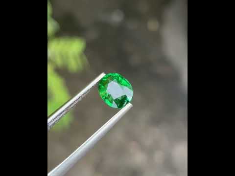 1.40 carats Green Tsavorite Oval Garnet